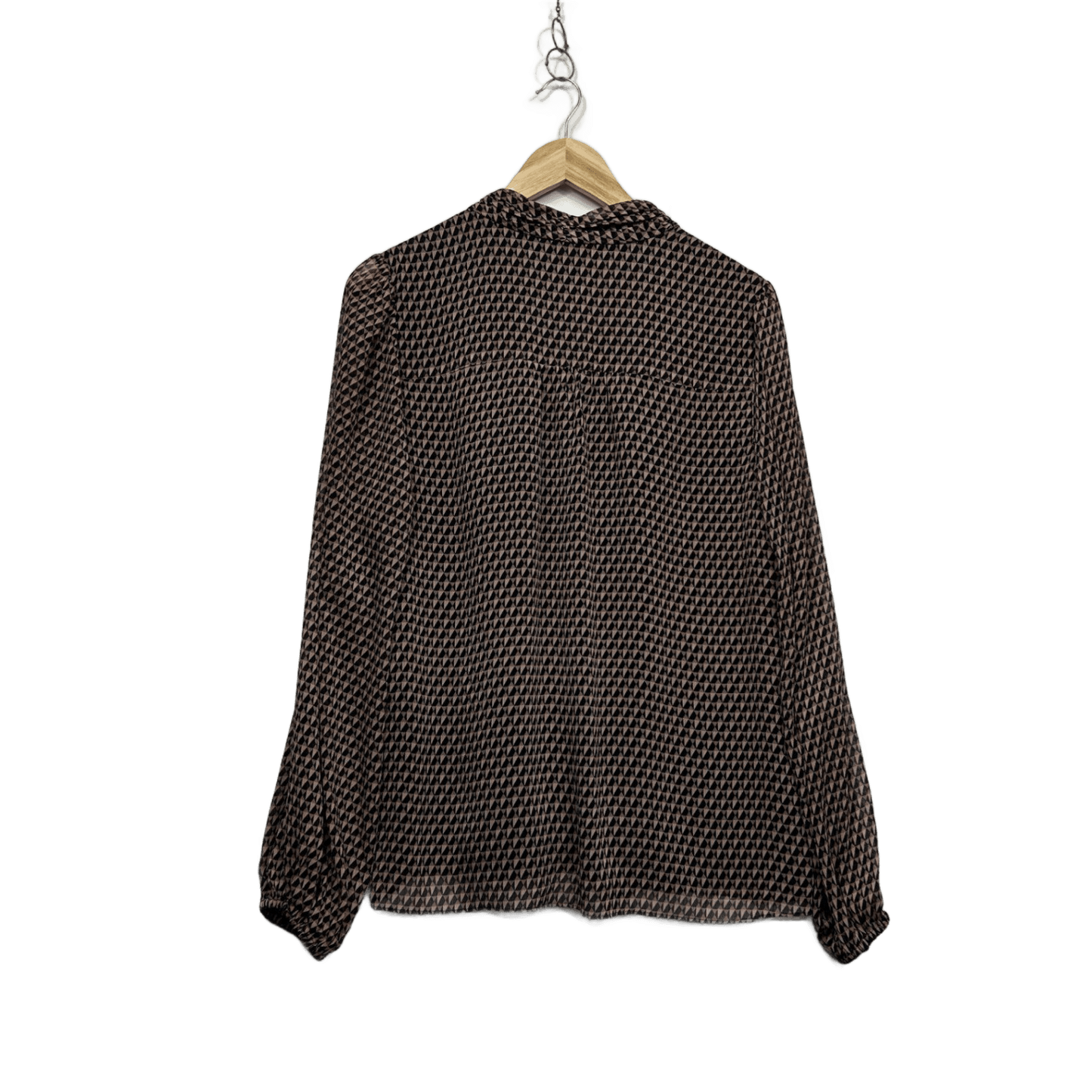 Forever New Women's Black Brown Classic Blouse Top Size 14