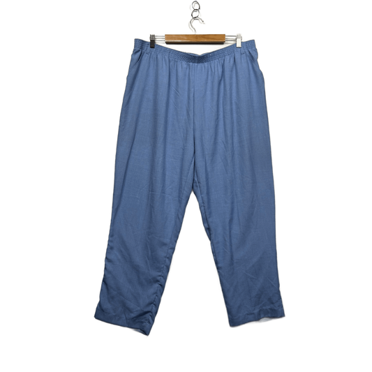 Millers Woman Blue Pockets Pull On Pants Trousers Size 20