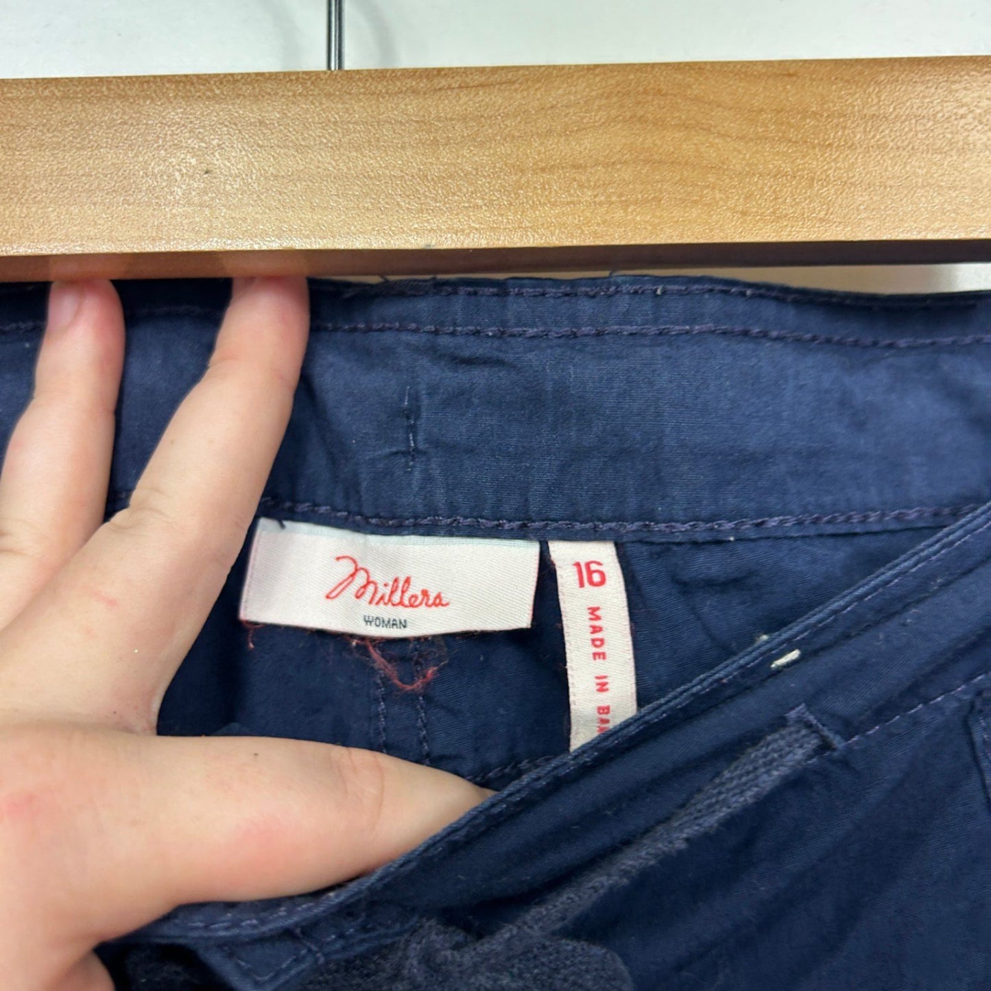 Millers Navy Blue Pockets Casual Shorts Size 16