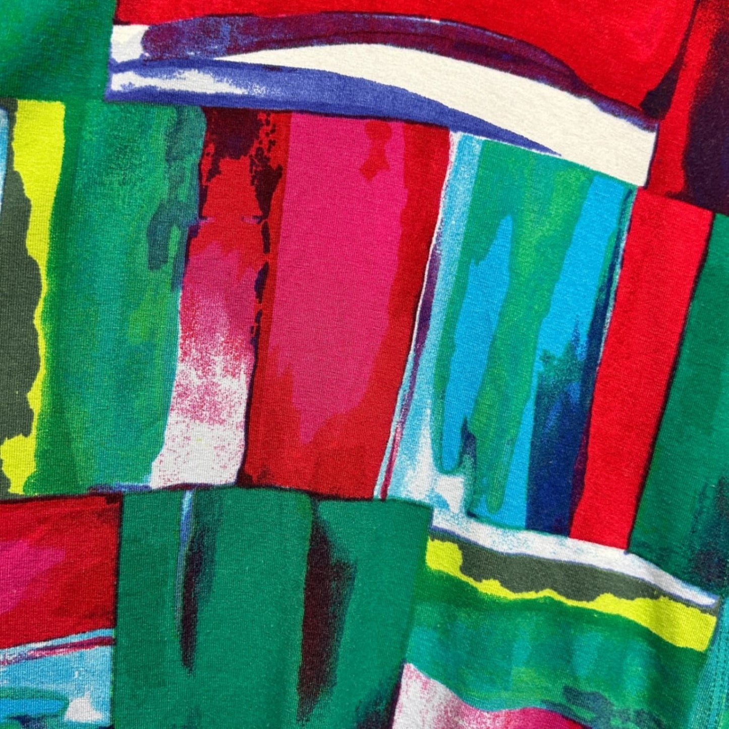 Taking Shape Multicoloured Short Sleeve Tunic Top Blouse Size 20 (Fault)