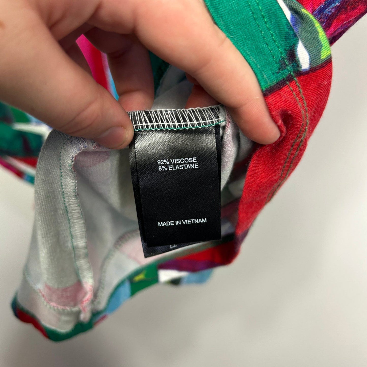 Taking Shape Multicoloured Short Sleeve Tunic Top Blouse Size 20 (Fault)