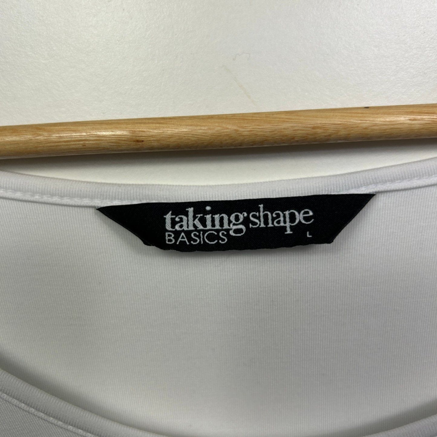 Taking Shape White Basic Tunic Top Size 20 Plus