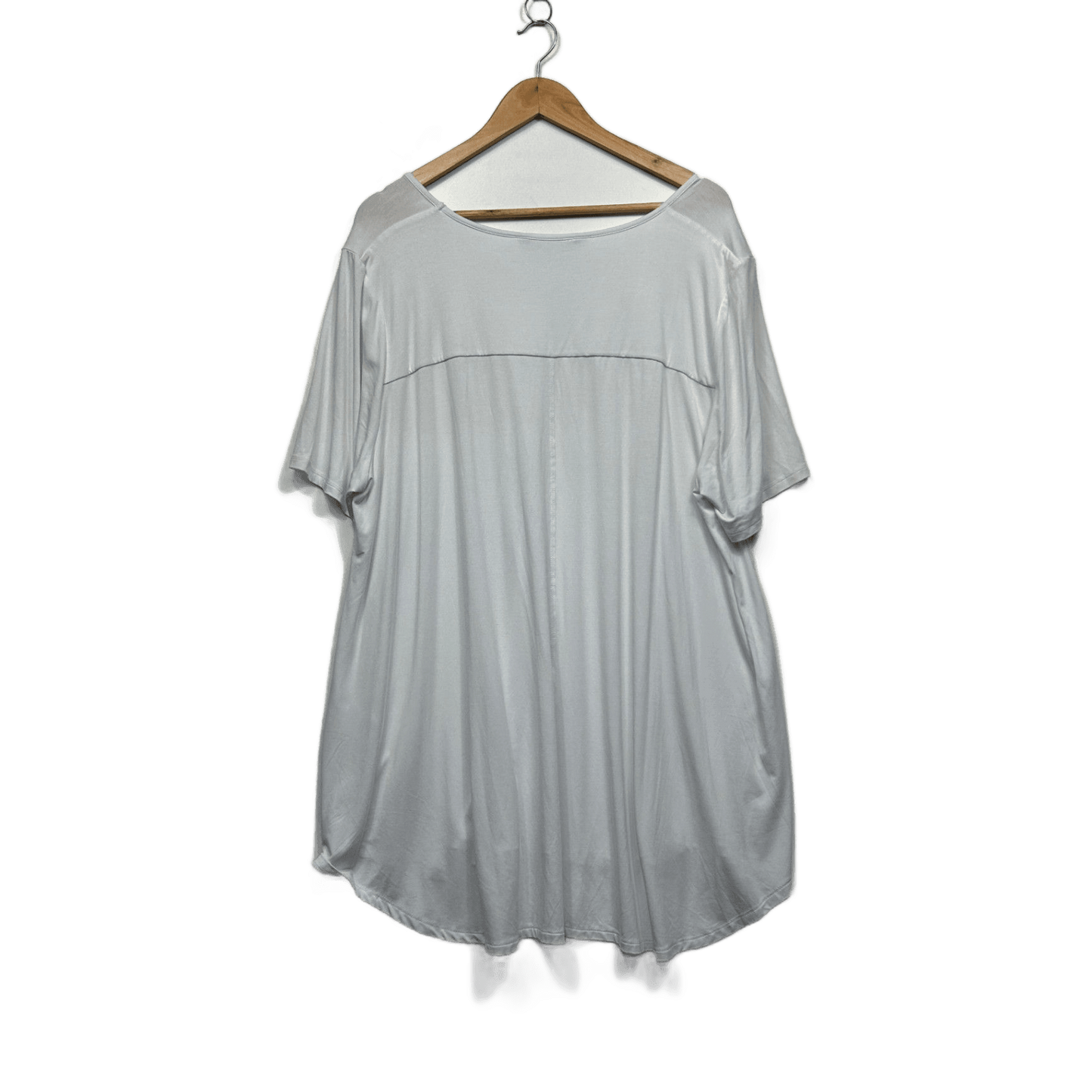 Taking Shape White Basic Tunic Top Size 20 Plus