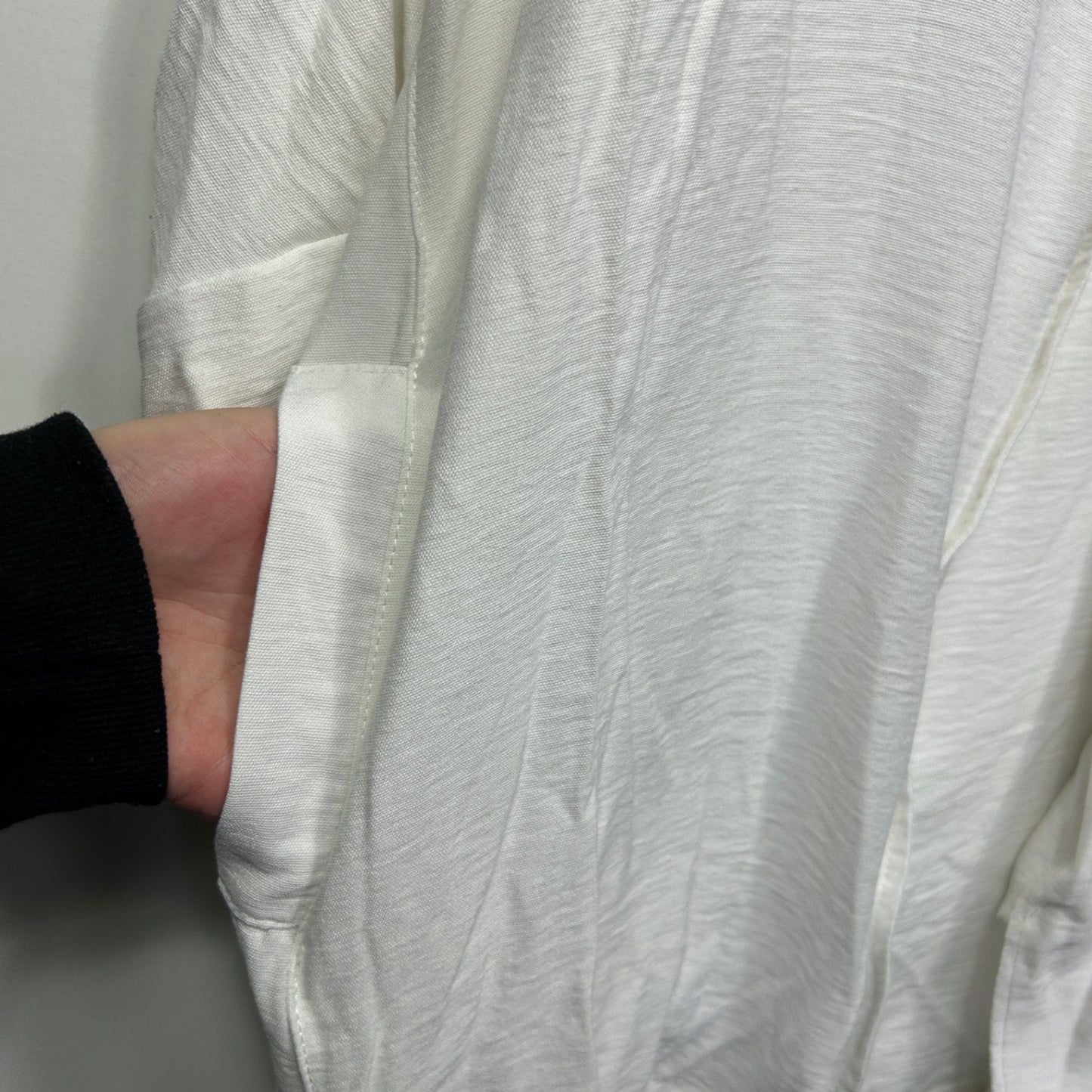 Joseph Ribkoff White 3/4 Sleeve Open Jacket Top Blouse Size 16