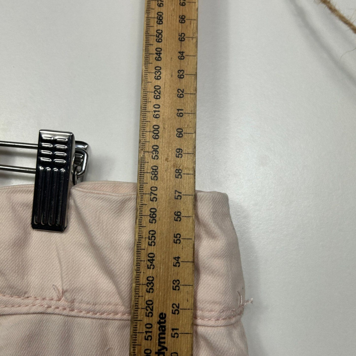 Suzanne Grae Denim Beige Pull On Bermuda Shorts Size 16