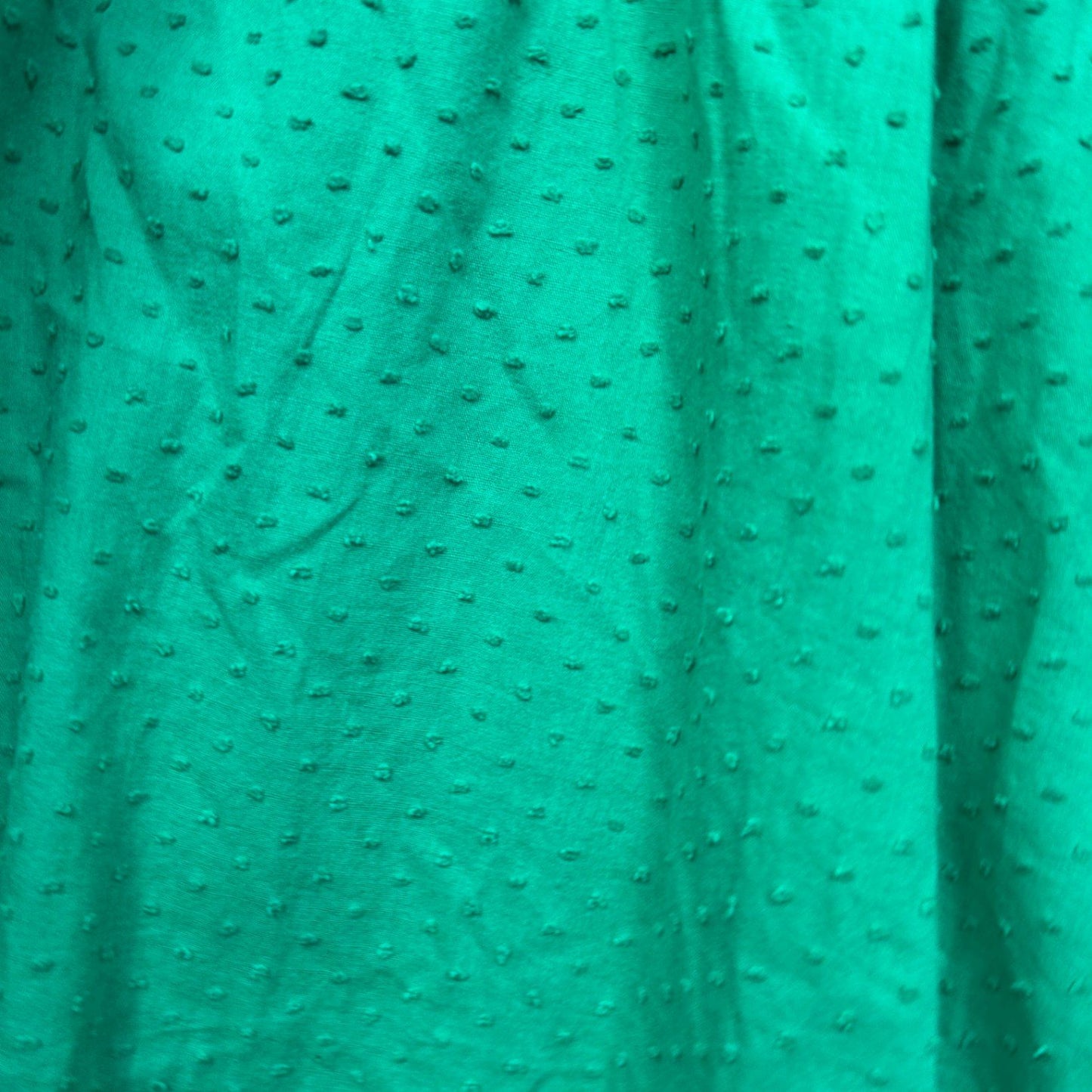 Suzanne Grae Green 3/4 Sleeve Cotton Peasant Top Blouse Size 18