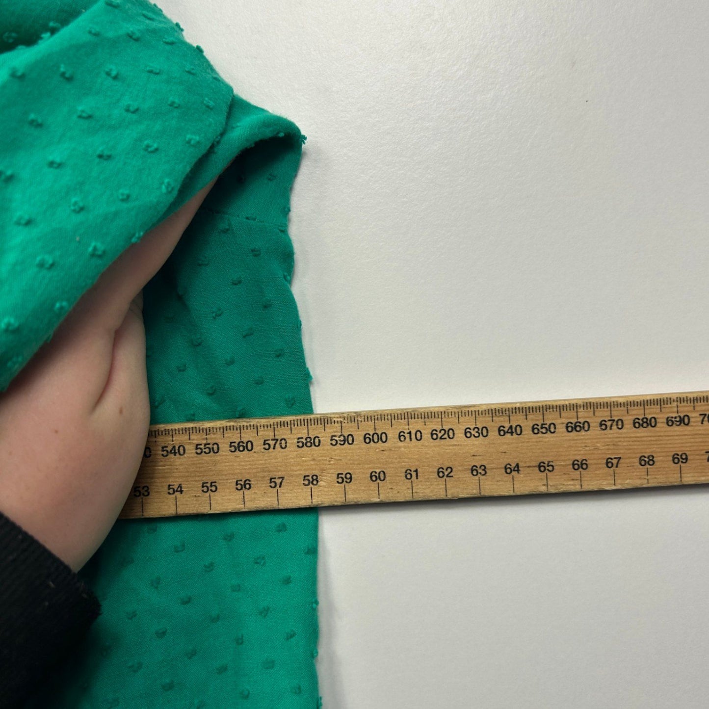 Suzanne Grae Green 3/4 Sleeve Cotton Peasant Top Blouse Size 18