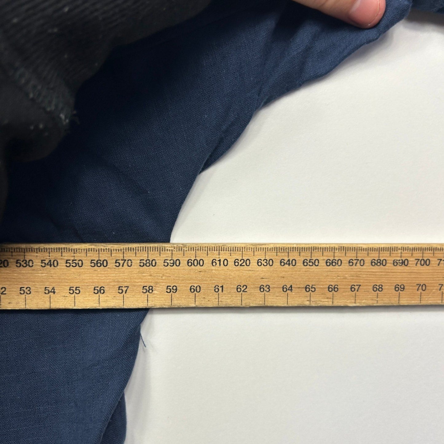 Zanzea Women's Navy Linen Long Sleeve Button Up Top Blouse Size XL