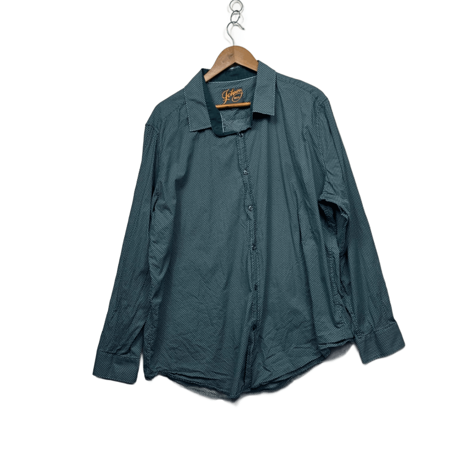 Johnny Bigg Men's  Long Sleeve Geometric Pattern Button-Up Size 4XL