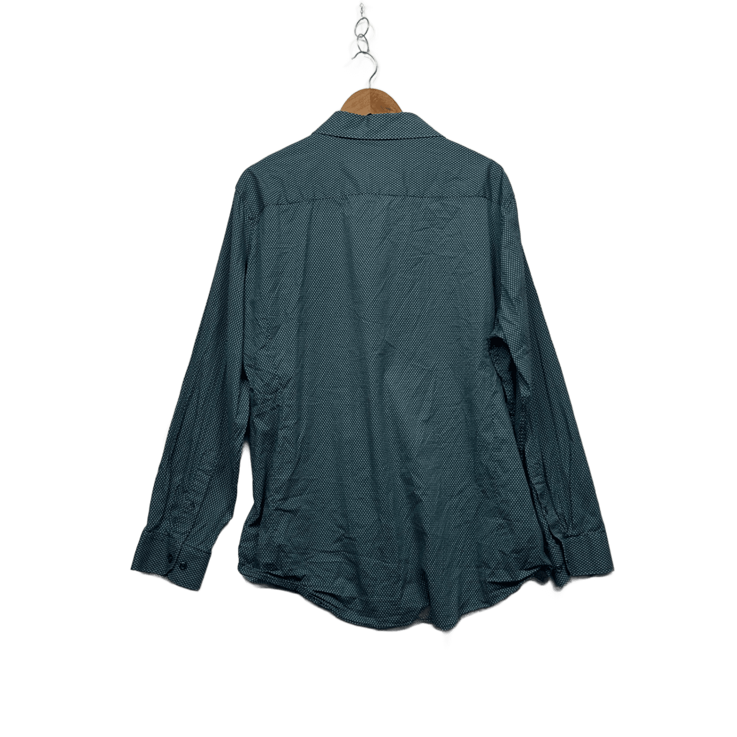 Johnny Bigg Men's  Long Sleeve Geometric Pattern Button-Up Size 4XL