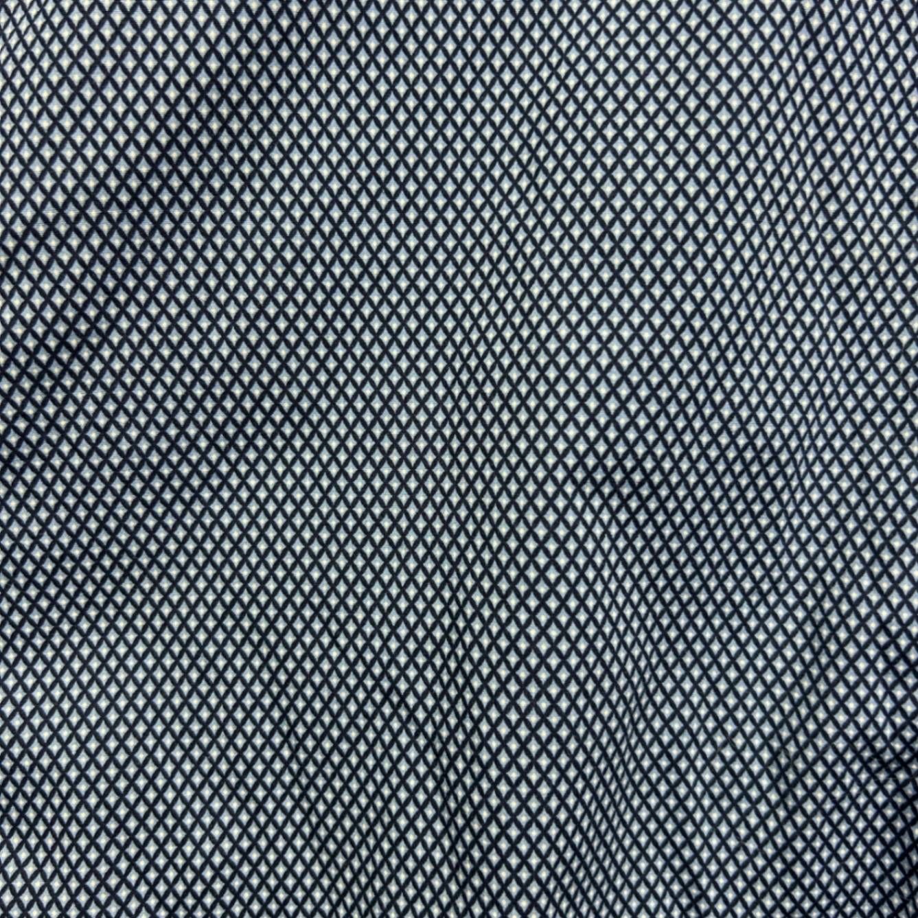 Johnny Bigg Blue Geometric Pattern Long Sleeve Shirt Size 4XL