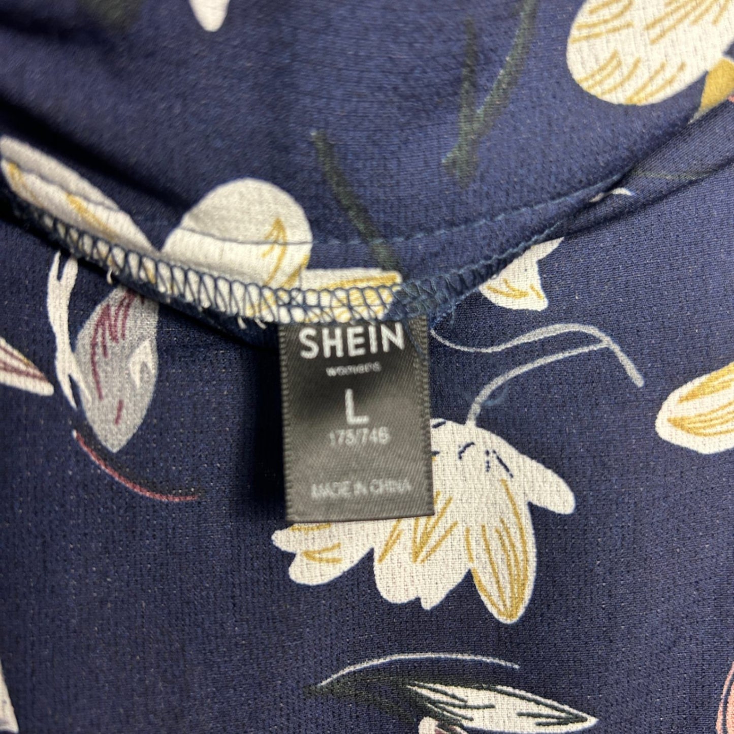 SHEIN Womens Blue Floral Maxi Skirt Size L