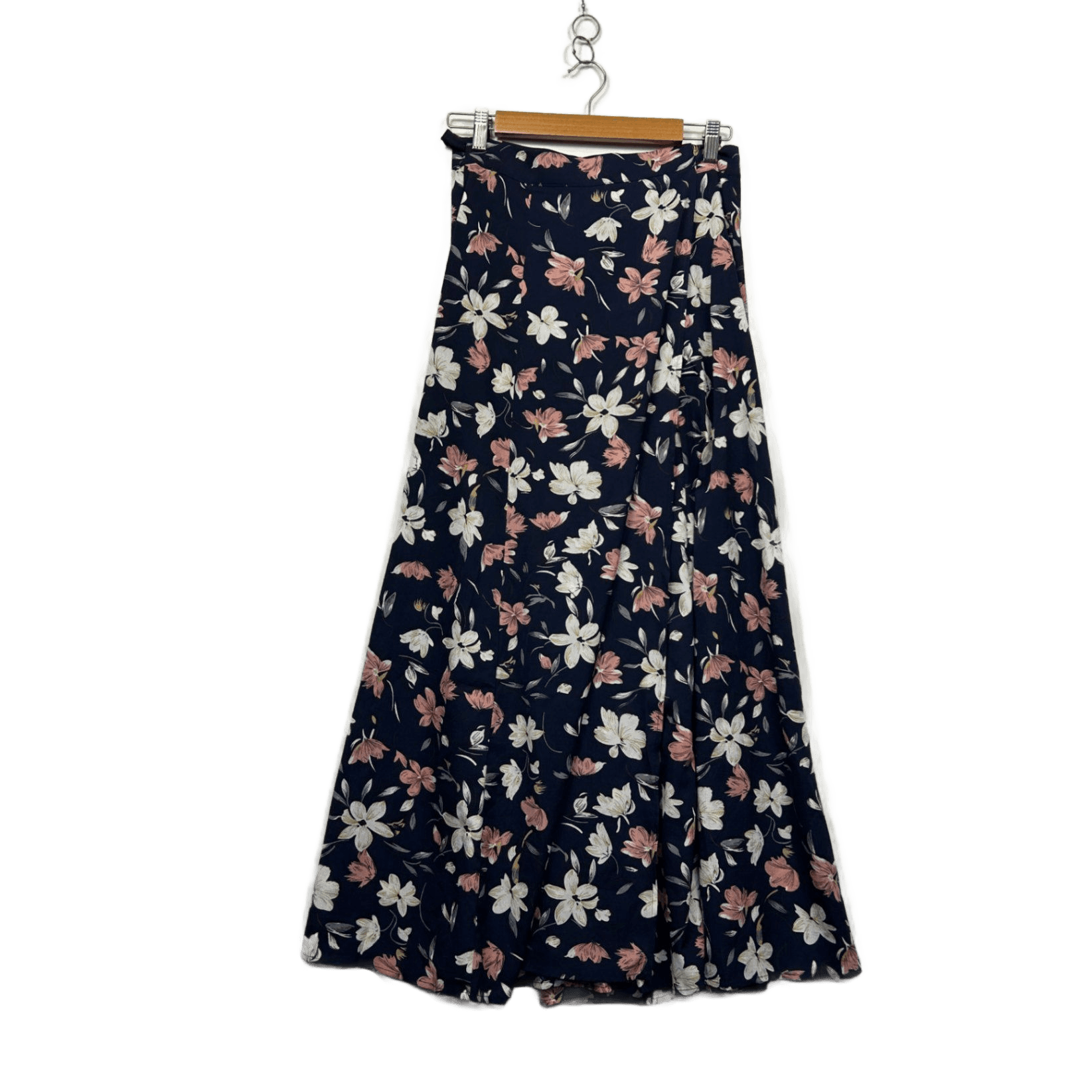 SHEIN Womens Blue Floral Maxi Skirt Size L