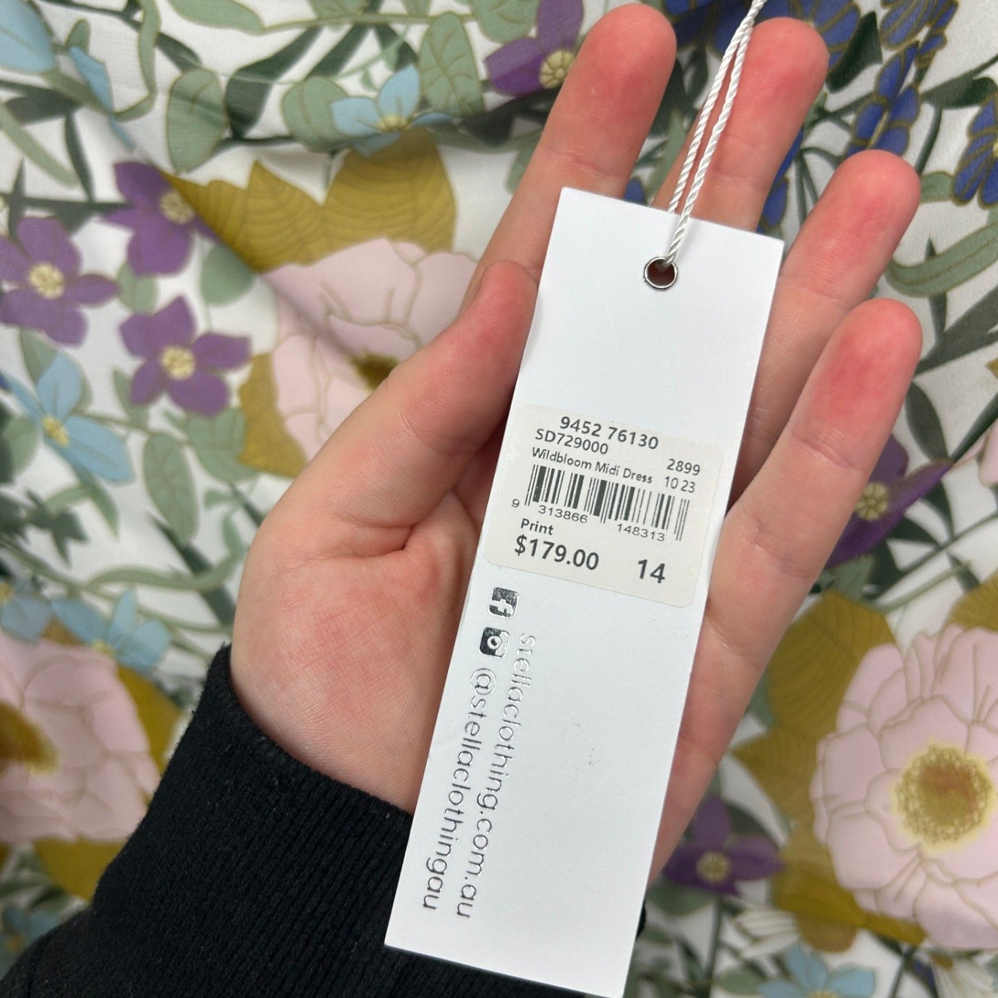 Stella One Shoulder Asymmetric Hem Floral Multicoloured Dress Size 14