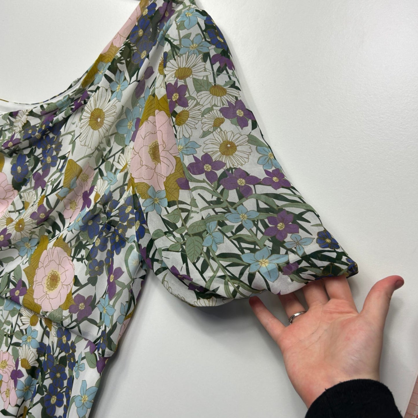 Stella One Shoulder Asymmetric Hem Floral Multicoloured Dress Size 14