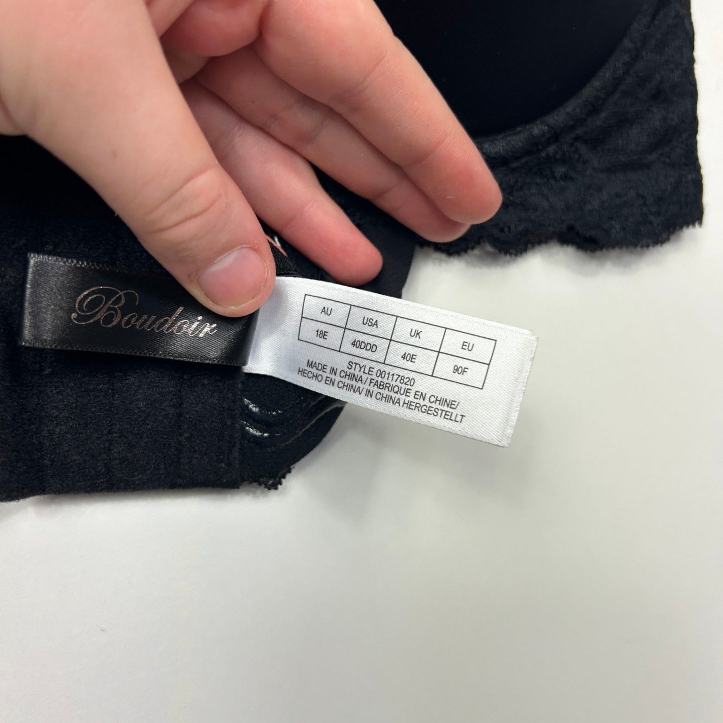 City Chic Boudoir Strapless Black Lace Bra 18E