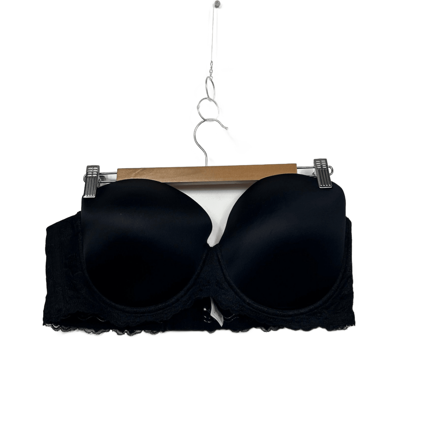 City Chic Boudoir Strapless Black Lace Bra 18E