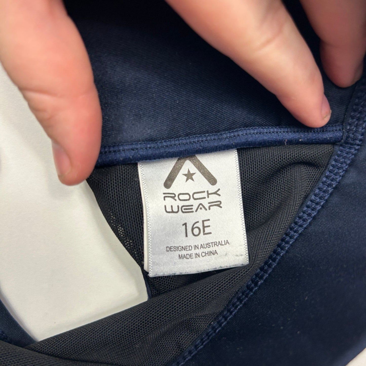 Rockwear Women's Sports Bra 16E Navy Blue High Support Padded Active Gym Crop