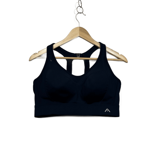 Rockwear Women's Sports Bra 16E Navy Blue High Support Padded Active Gym Crop