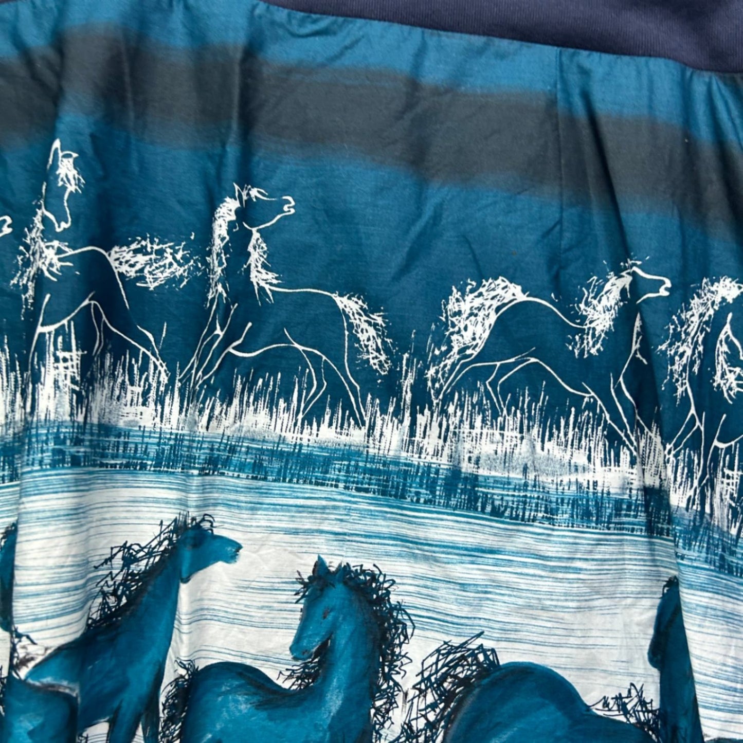 Womens Horses Mini Cotton Skirt Size 24 - 26?