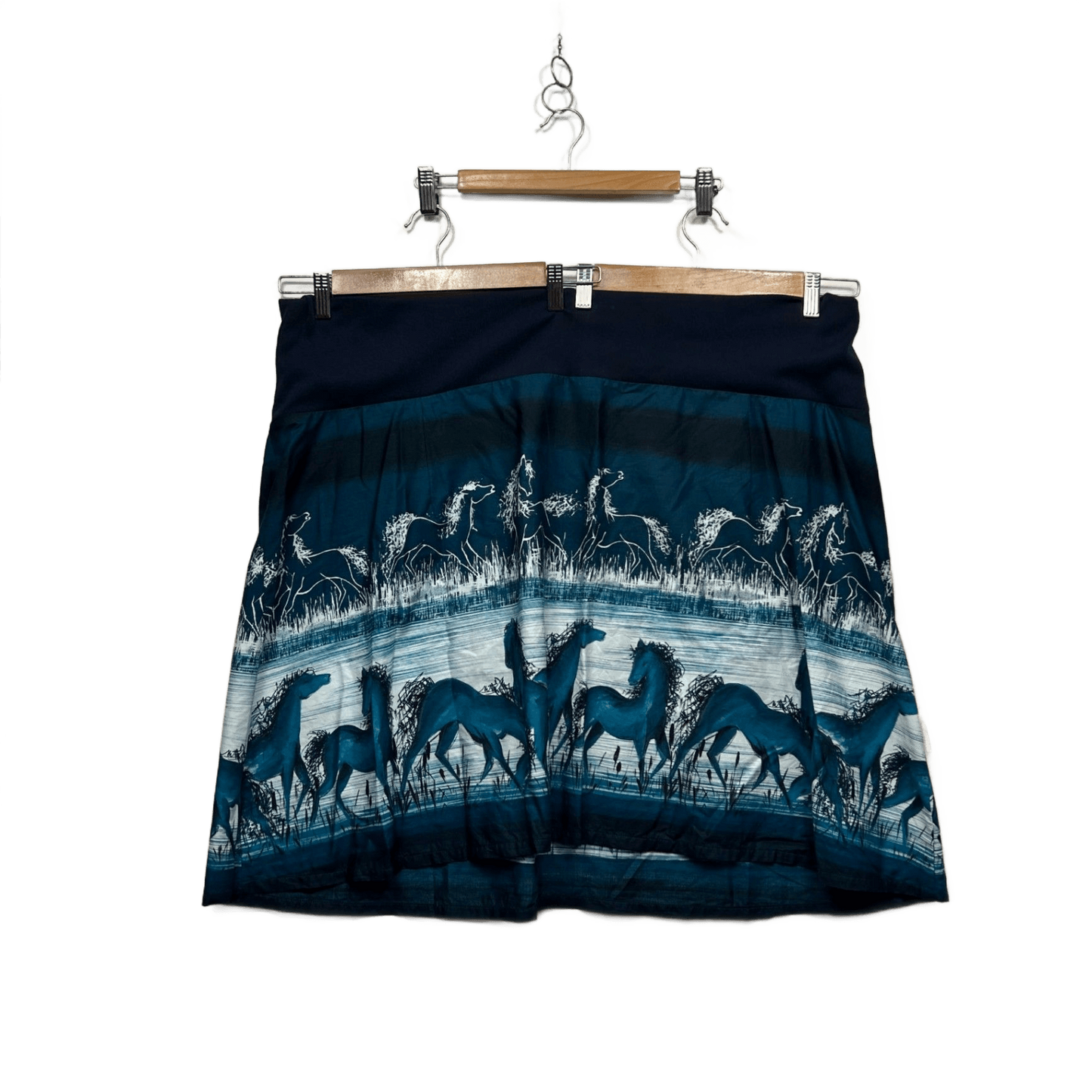 Womens Horses Mini Cotton Skirt Size 24 - 26?