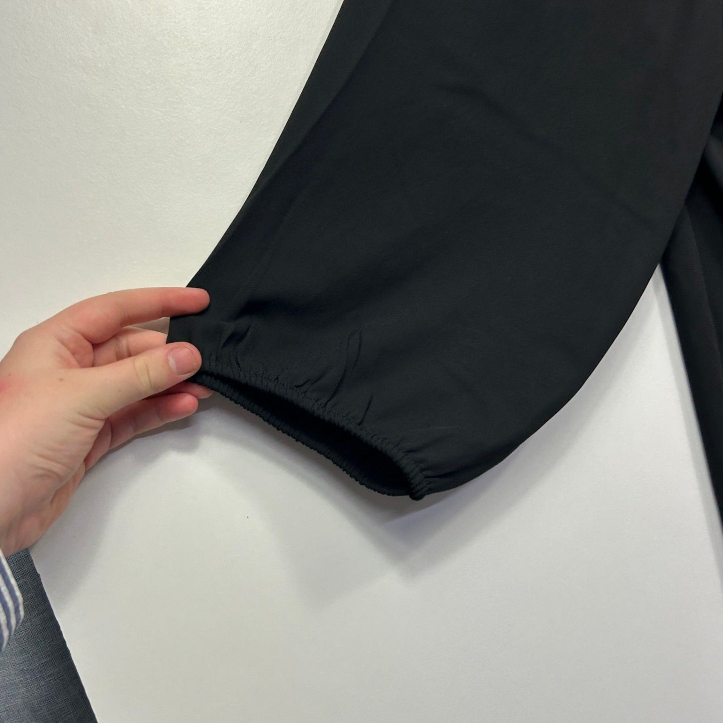 City Chic Black Long Sleeve Tunic Blouse Top Size 16