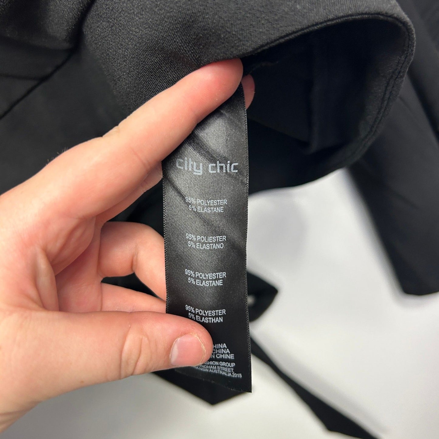 City Chic  Black Bell Long Sleeve Blouse Size 20 Plus