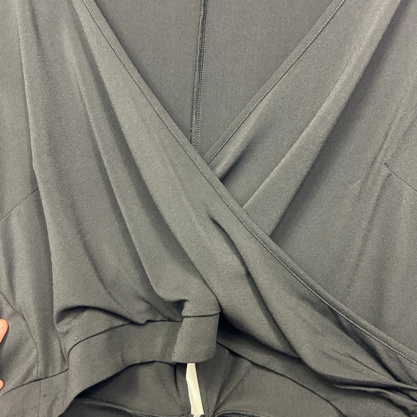 City Chic  Black Bell Long Sleeve Blouse Size 20 Plus