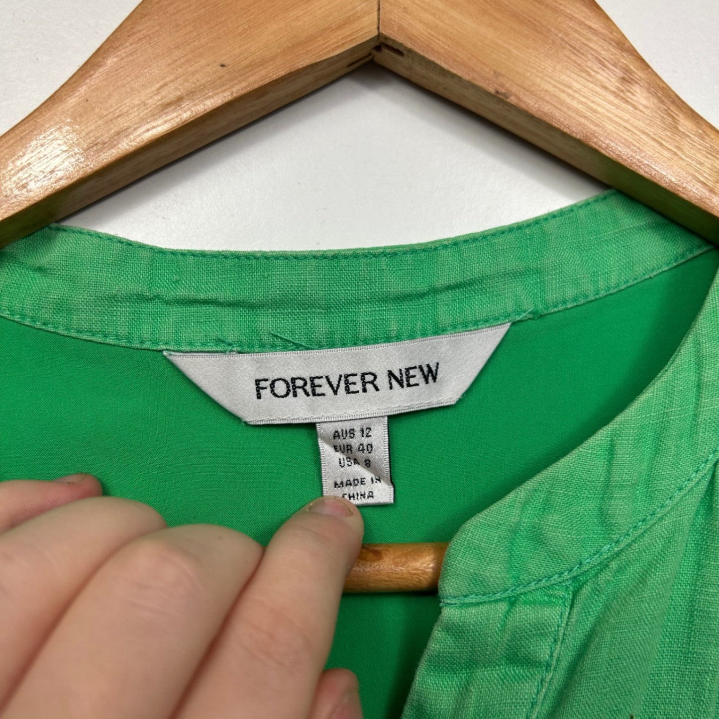 Forever New Green Long Sleeve Dresses Size 12