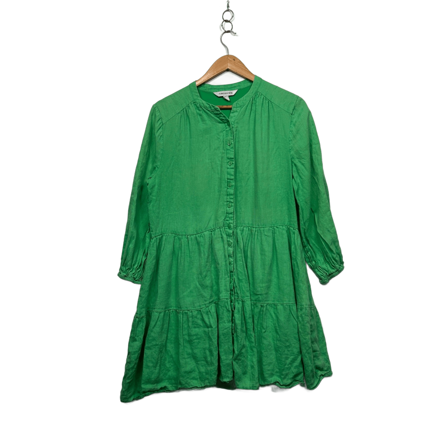 Forever New Green Long Sleeve Dresses Size 12
