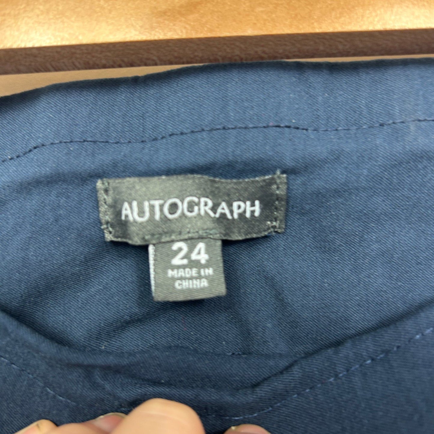 Autograph Womens Navy Pull On Pants Trousers Size 24