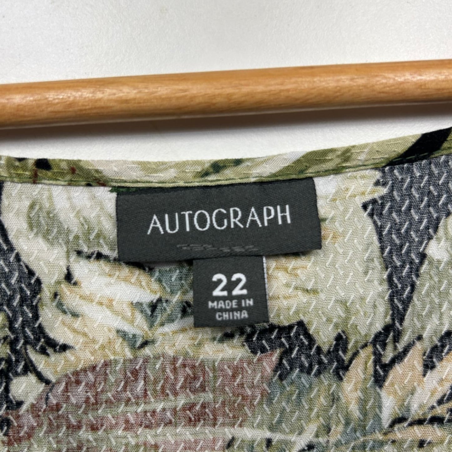 Autograph Womens Multicoloured Short Sleeve Floral Dress Size 22