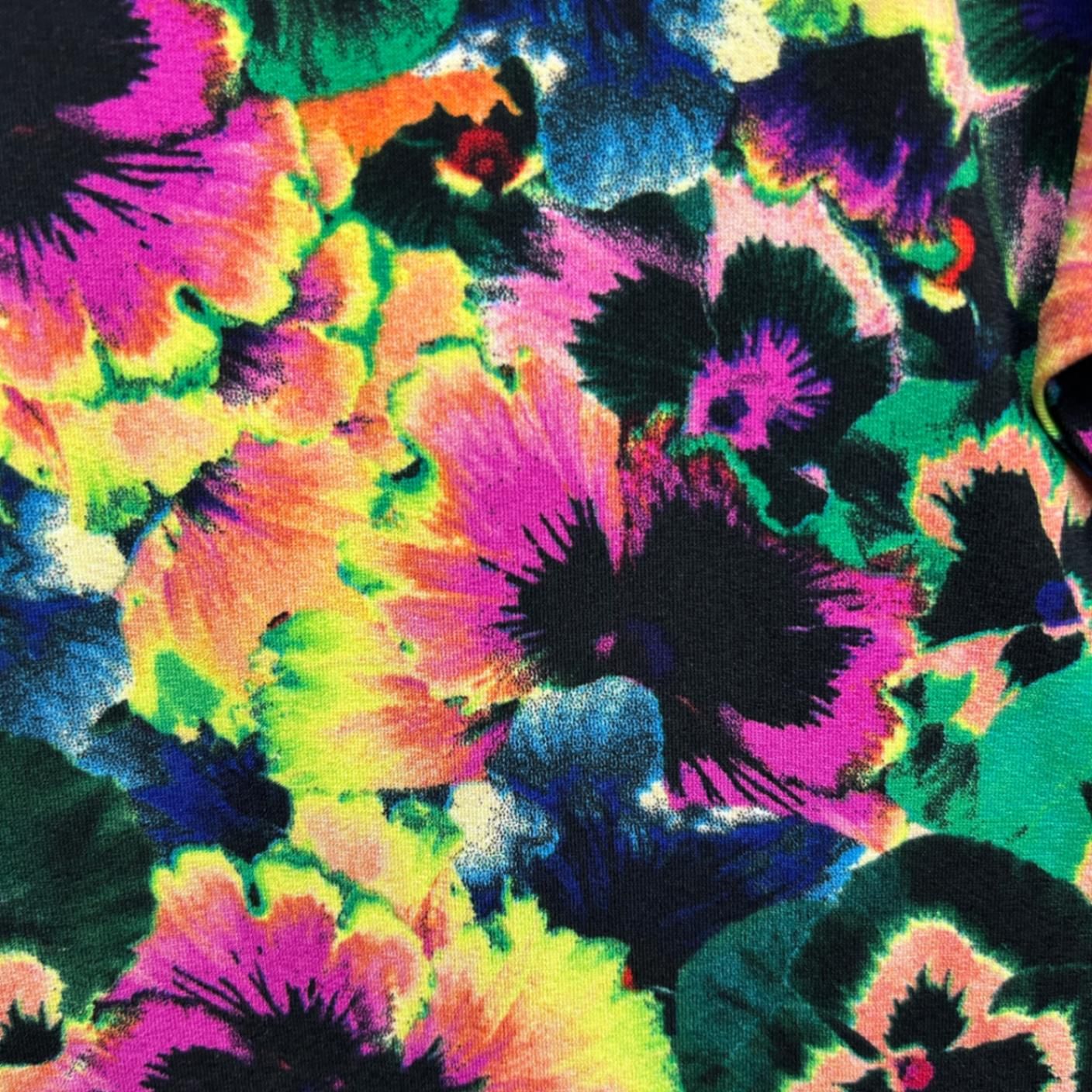 Leona Edmiston Women's Multicoloured Floral Sheath Dress Size 12