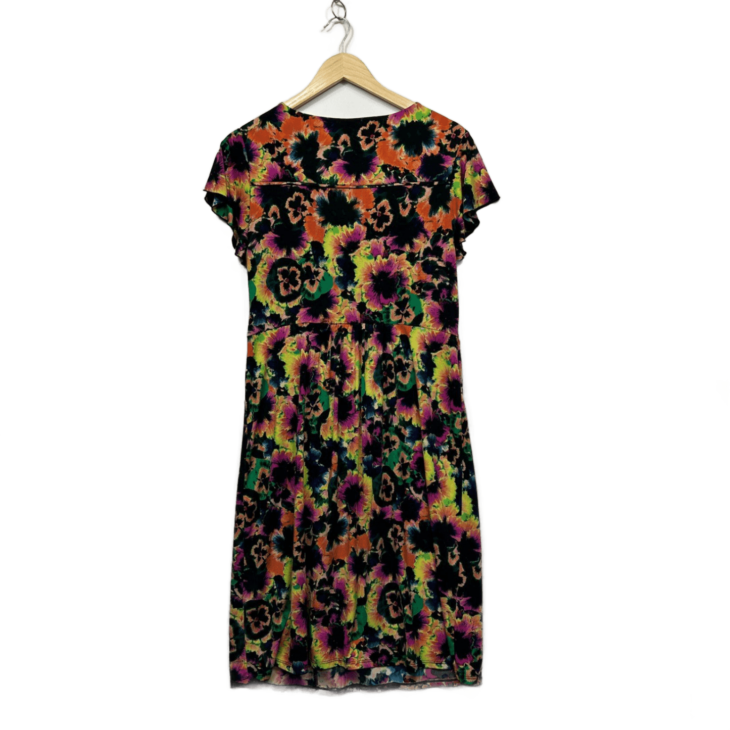 Leona Edmiston Women's Multicoloured Floral Sheath Dress Size 12