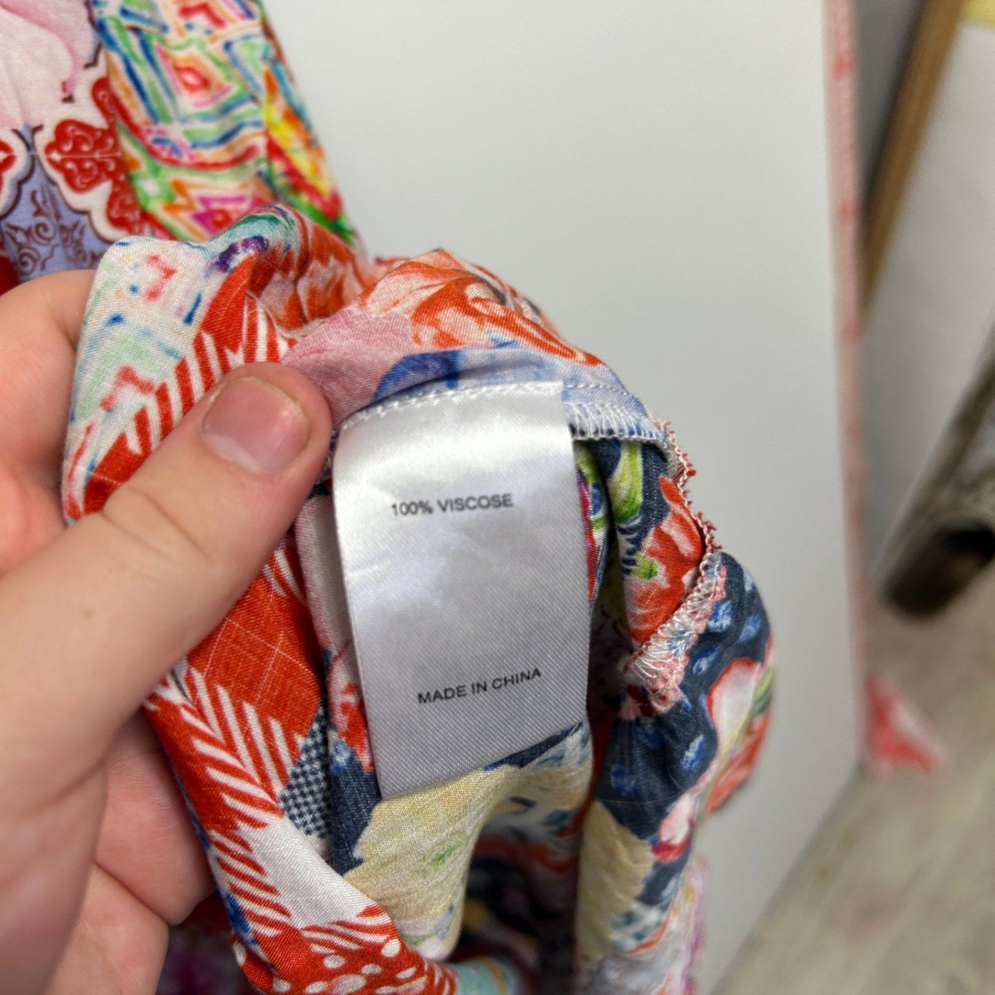 Virtuelle Multicoloured 3/4 Sleeve Multicoloured Maxi Boho Dress Size 12