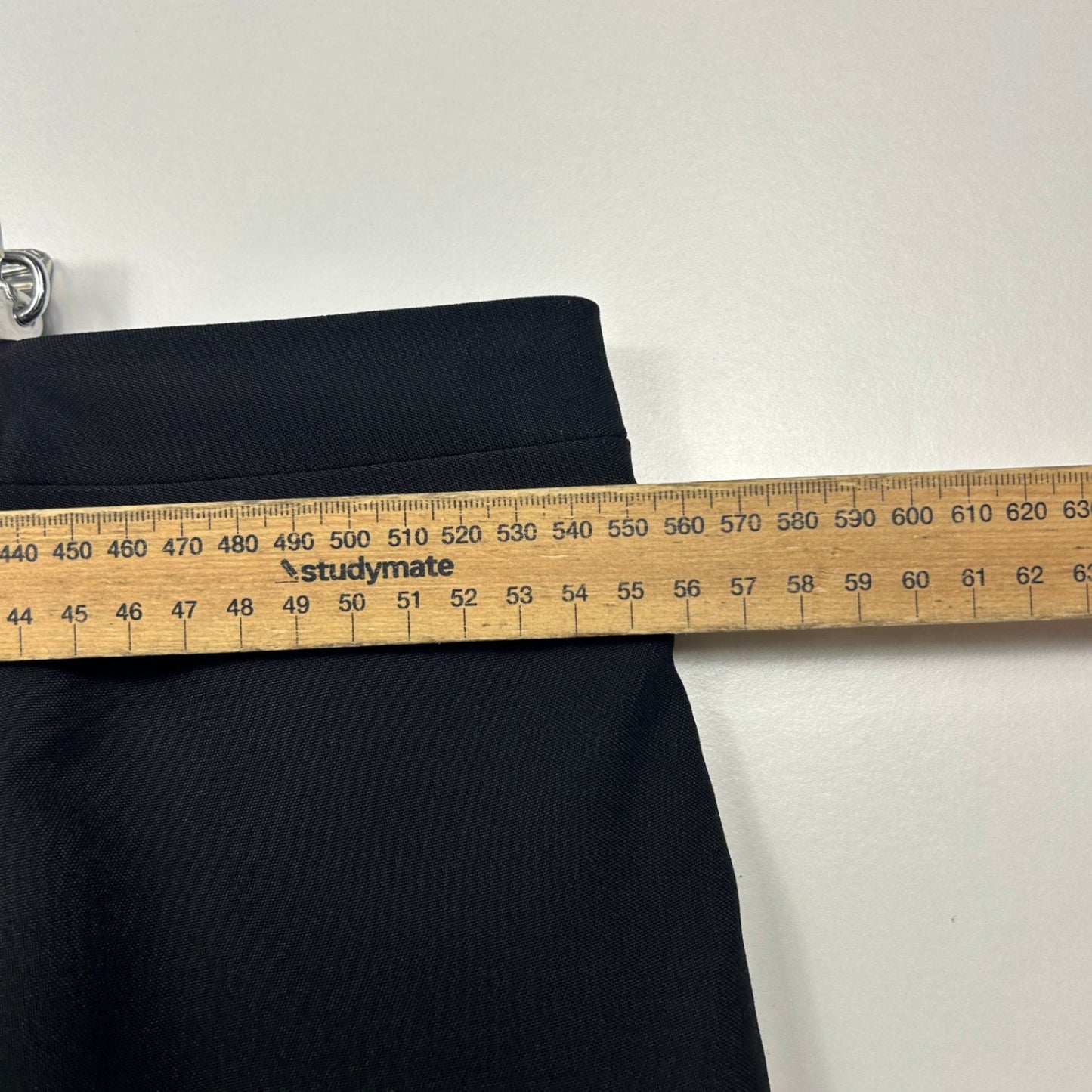 Belle Curve Black Tailored  Zip Fly Pants Pockets Size 20