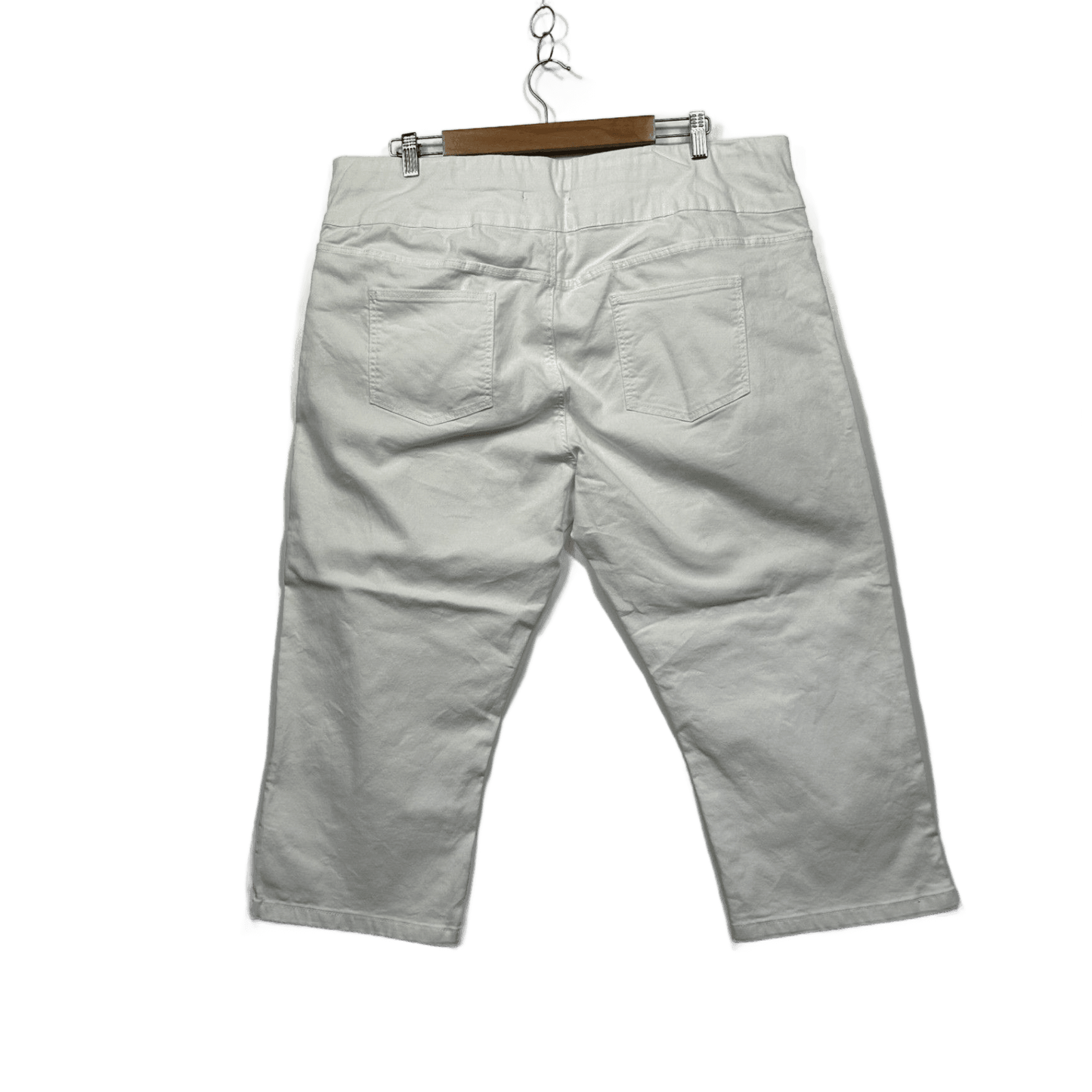 Katies White Cropped Pants Size 20