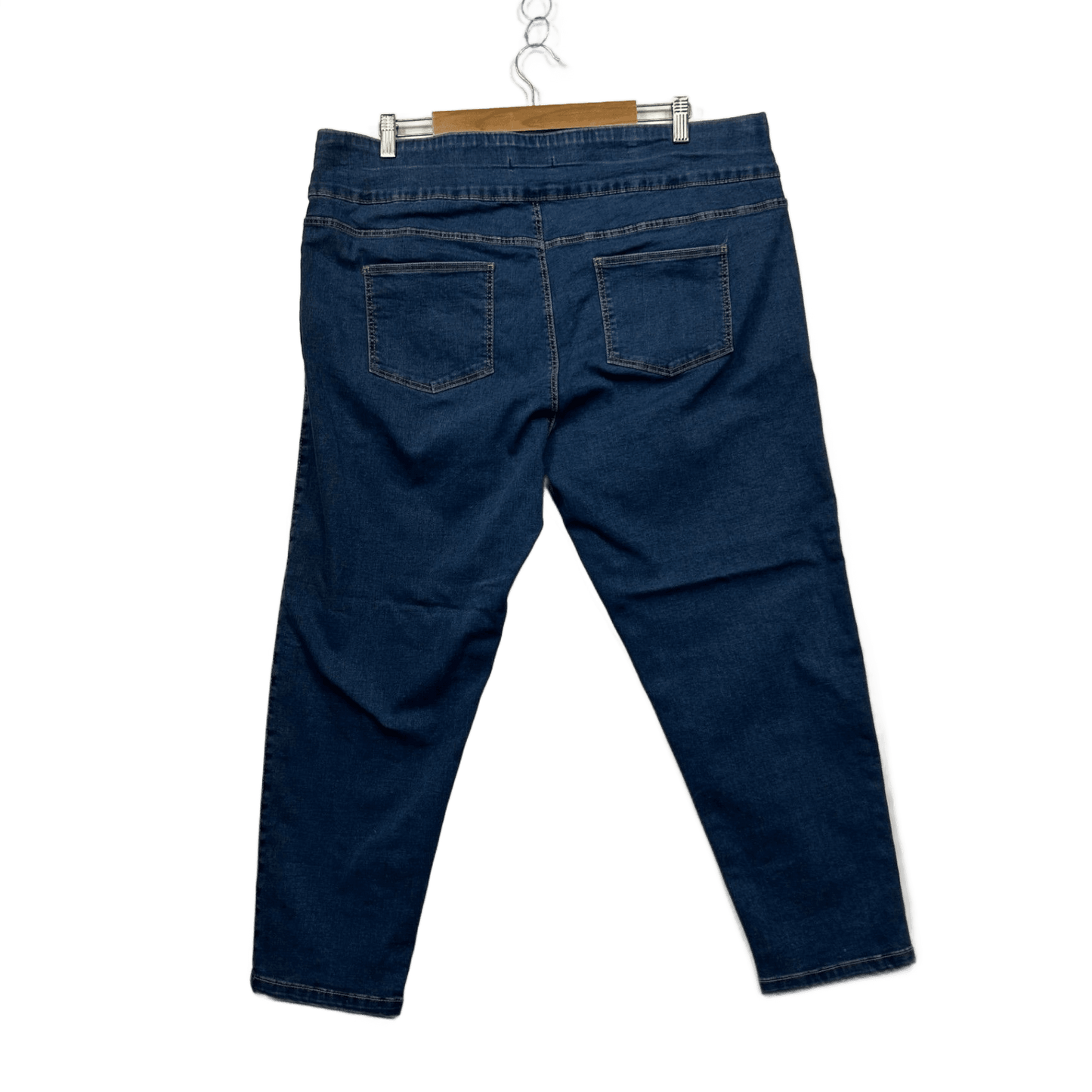 Katies Blue Cotton Blend Pull Up Denim Pants Jeggings Size 20