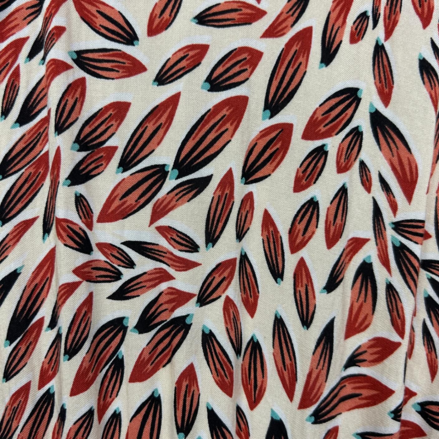 Rockmans Multicoloured Long Sleeve High Waist Dress Size 20