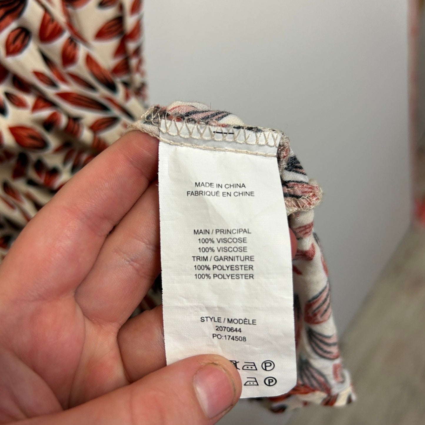 Rockmans Multicoloured Long Sleeve High Waist Dress Size 20