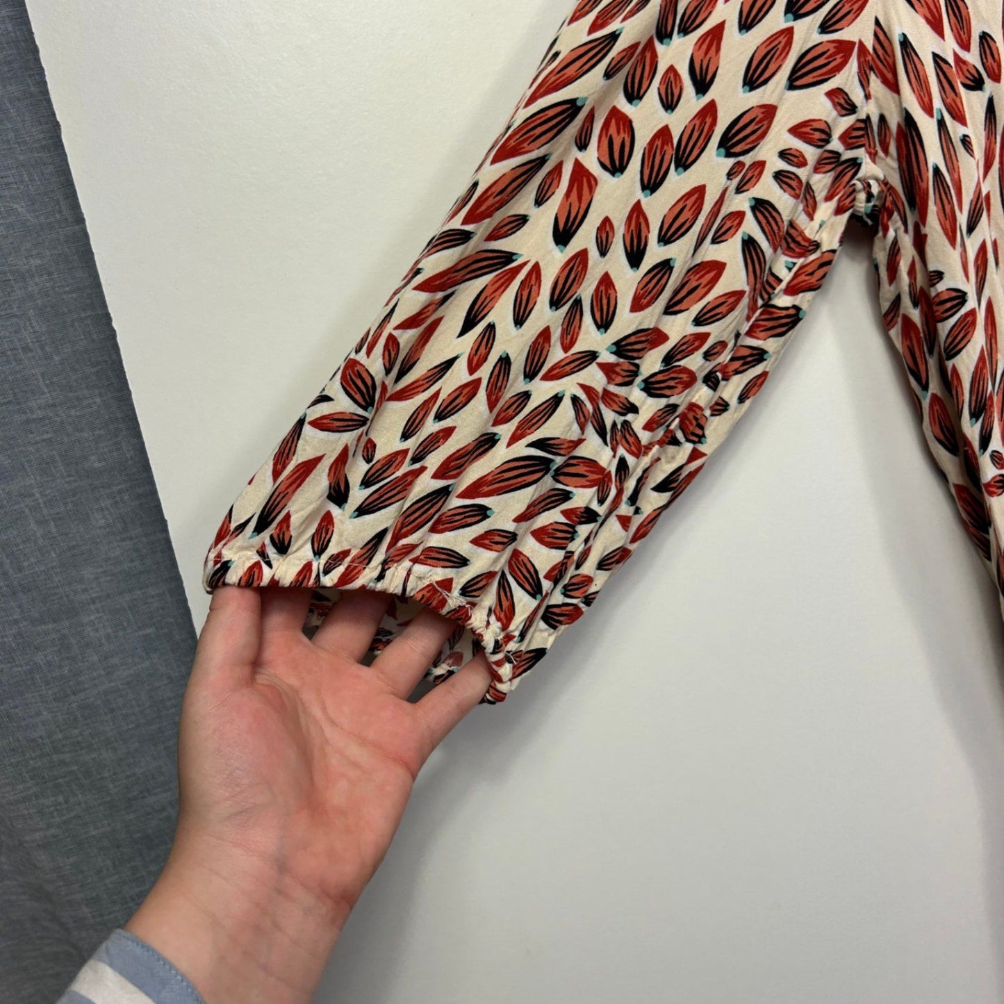 Rockmans Multicoloured Long Sleeve High Waist Dress Size 20