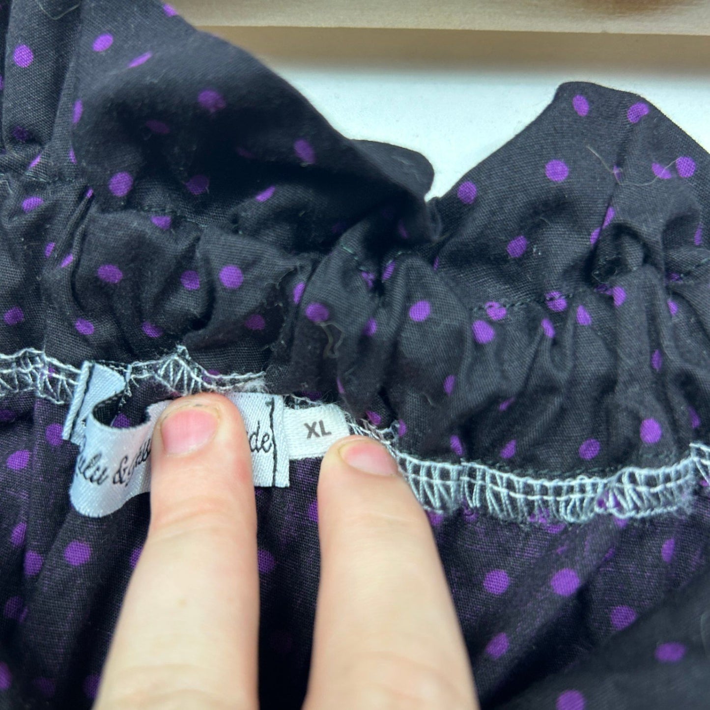 Handmade Harry Potter Black Knee Length Pockets Elastic Waist Skirt Size XL