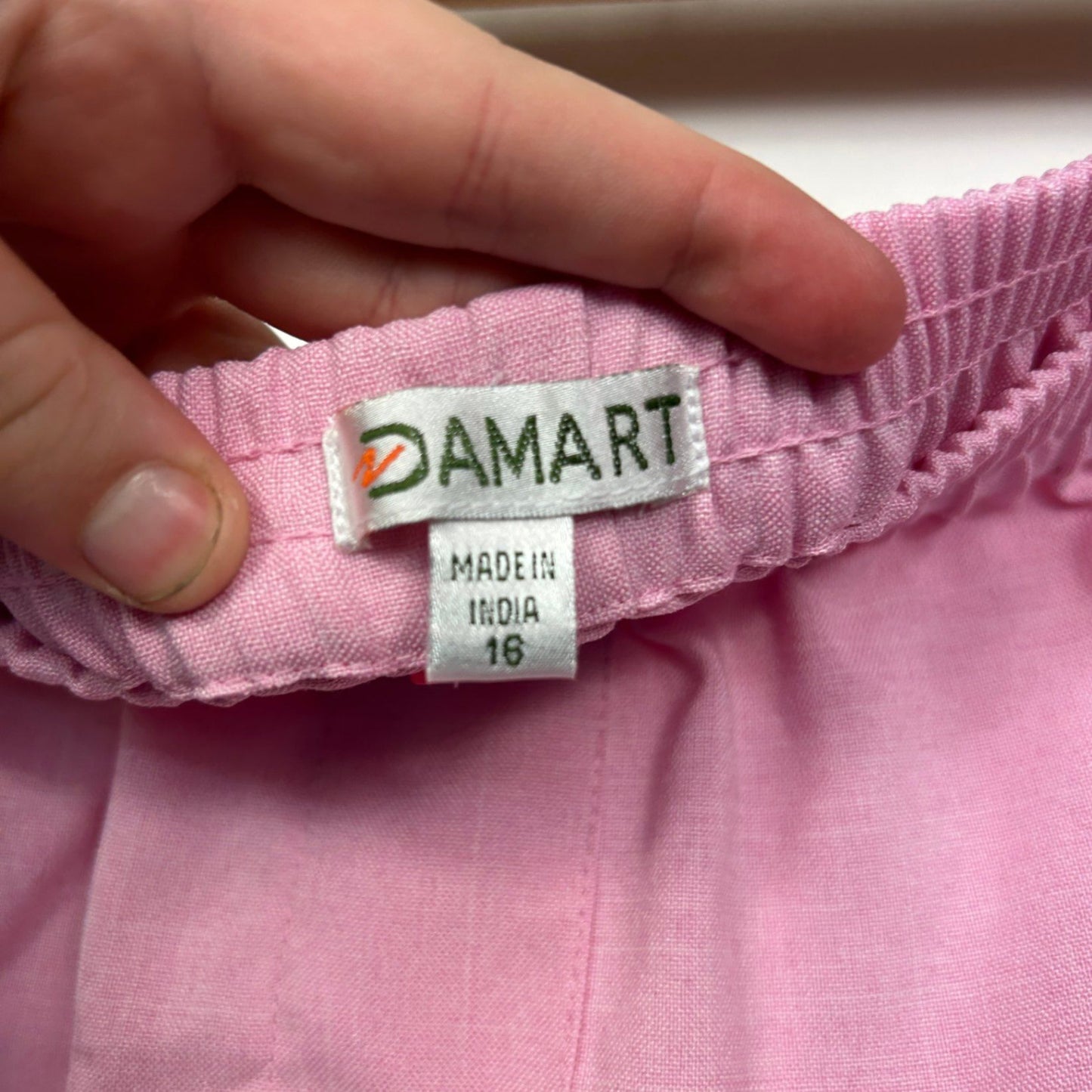 Damart Womens Pink Pocket Pull On Pants Trousers Size 16