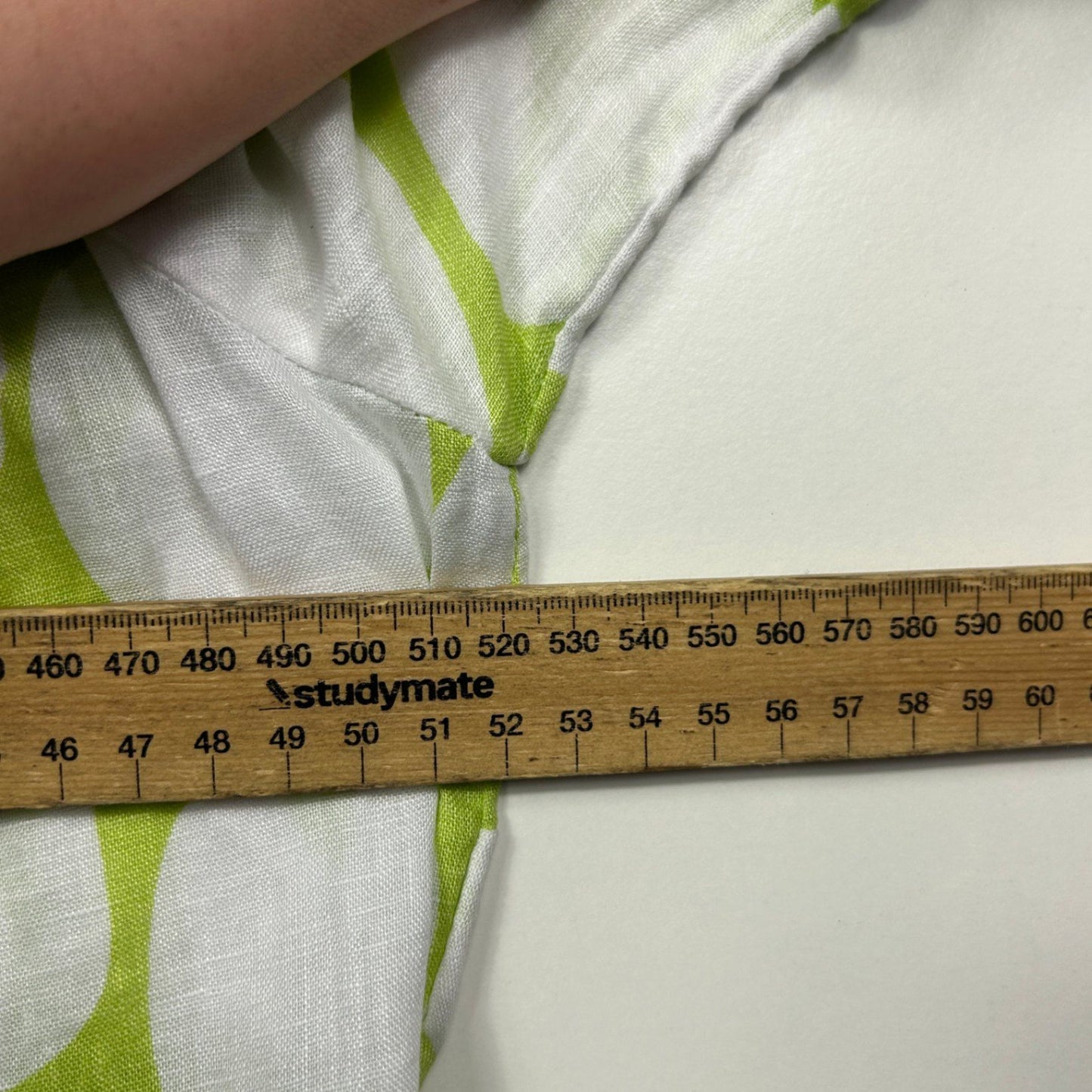 Yarra Trail Green White Button-Up Shirt Blouse Top Size 12