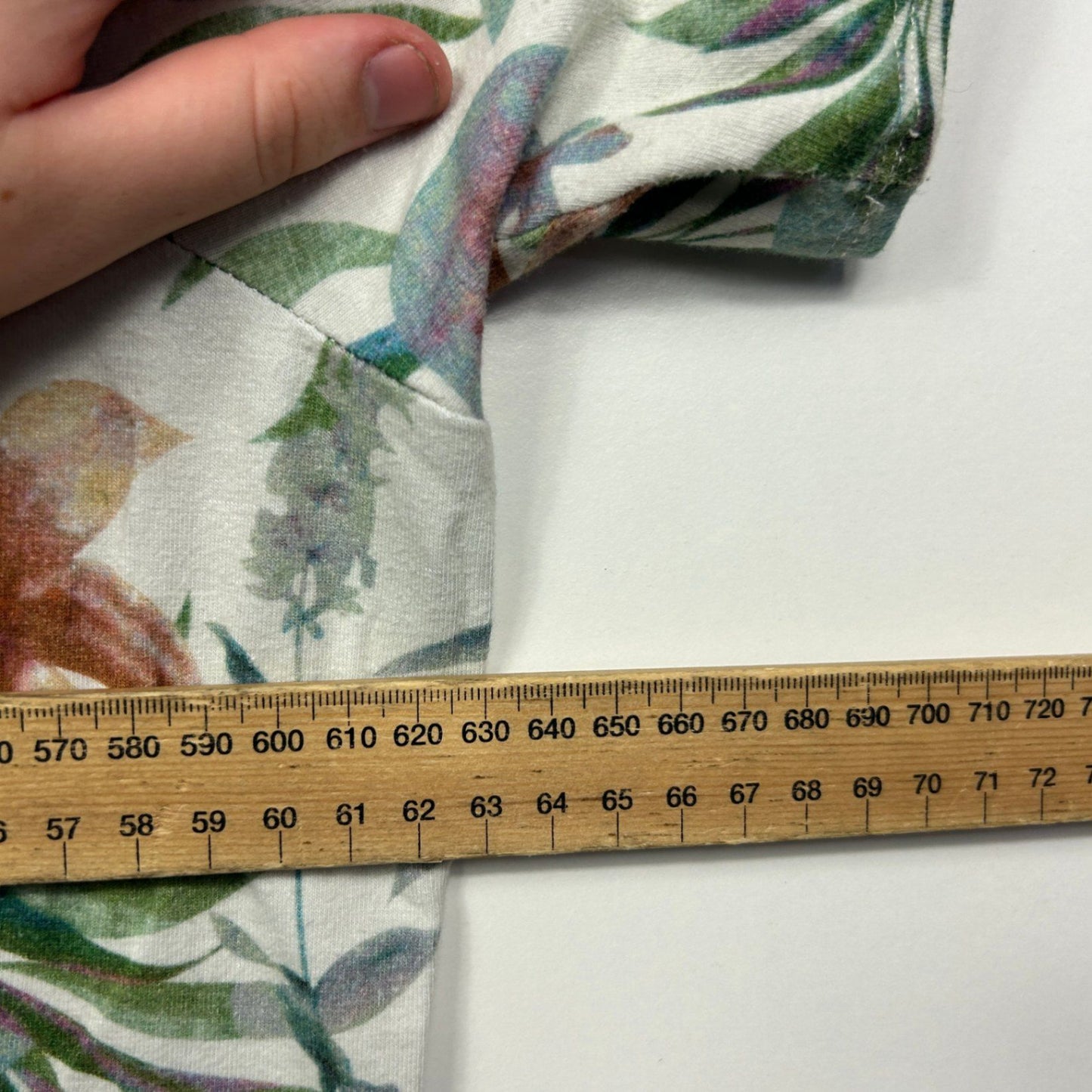 Fella Hamilton Multicoloured Floral Asymetric Hem Top  Blouse Size 22