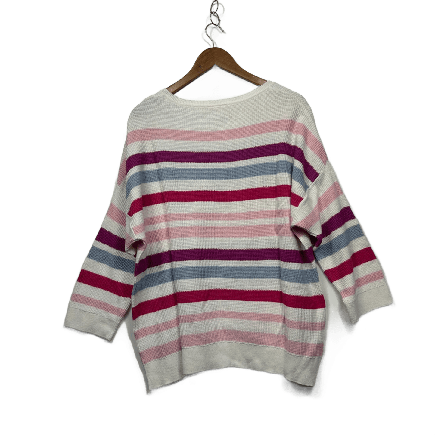 Millers Women Multicoloured Striped Long Sleeve Knit Top Pullover Jumper Size XL
