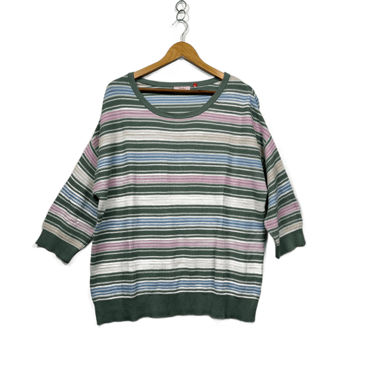 Millers Women's Multicoloured Striped Knit Top Pullover Jumper Size XL