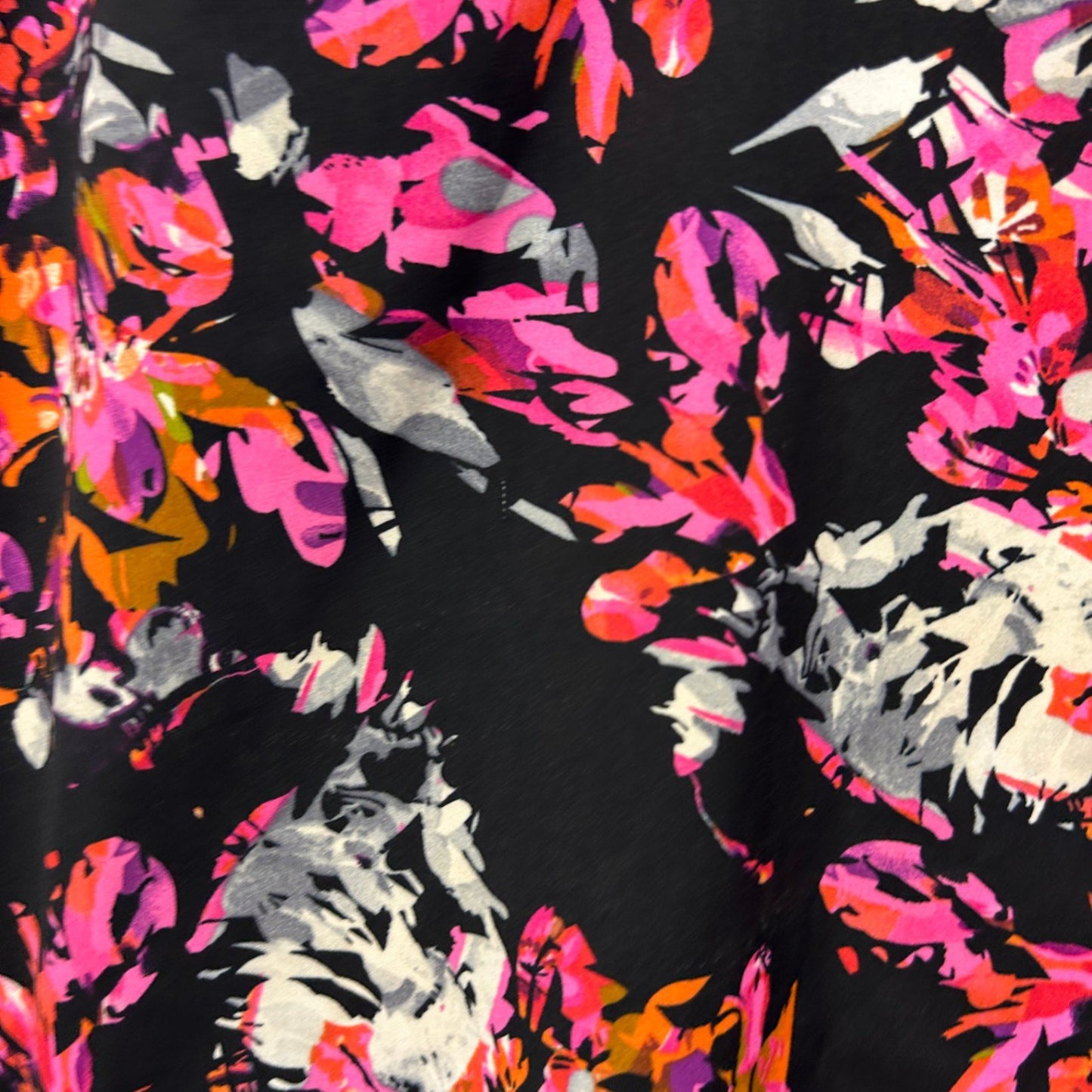 City Chic Black Floral Sleeveless Cami Top Size 22 Plus