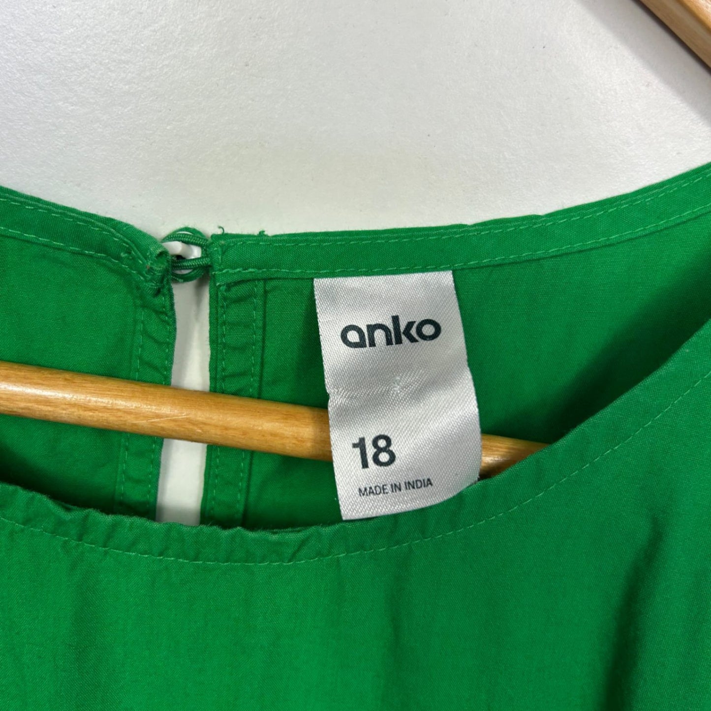 Anko Green Cotton Sleeveless Maxi Tiered Dress Size 18