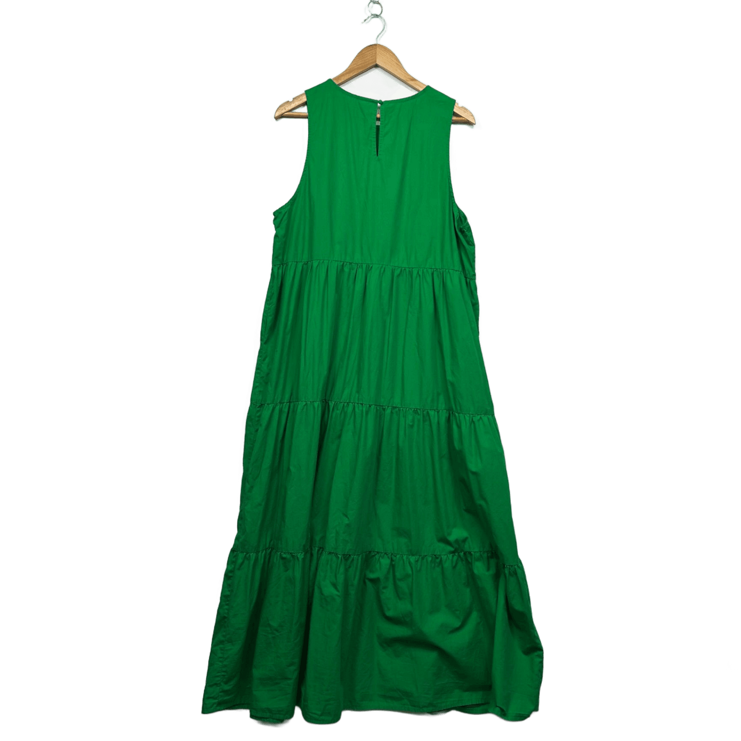 Anko Green Cotton Sleeveless Maxi Tiered Dress Size 18